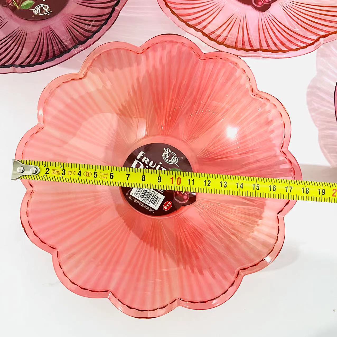 0937 transparent candy plate, snack plate, plastic plate, new style plate, new ingredient plate wholesale, 1 yuan, 2 yuan pic 1