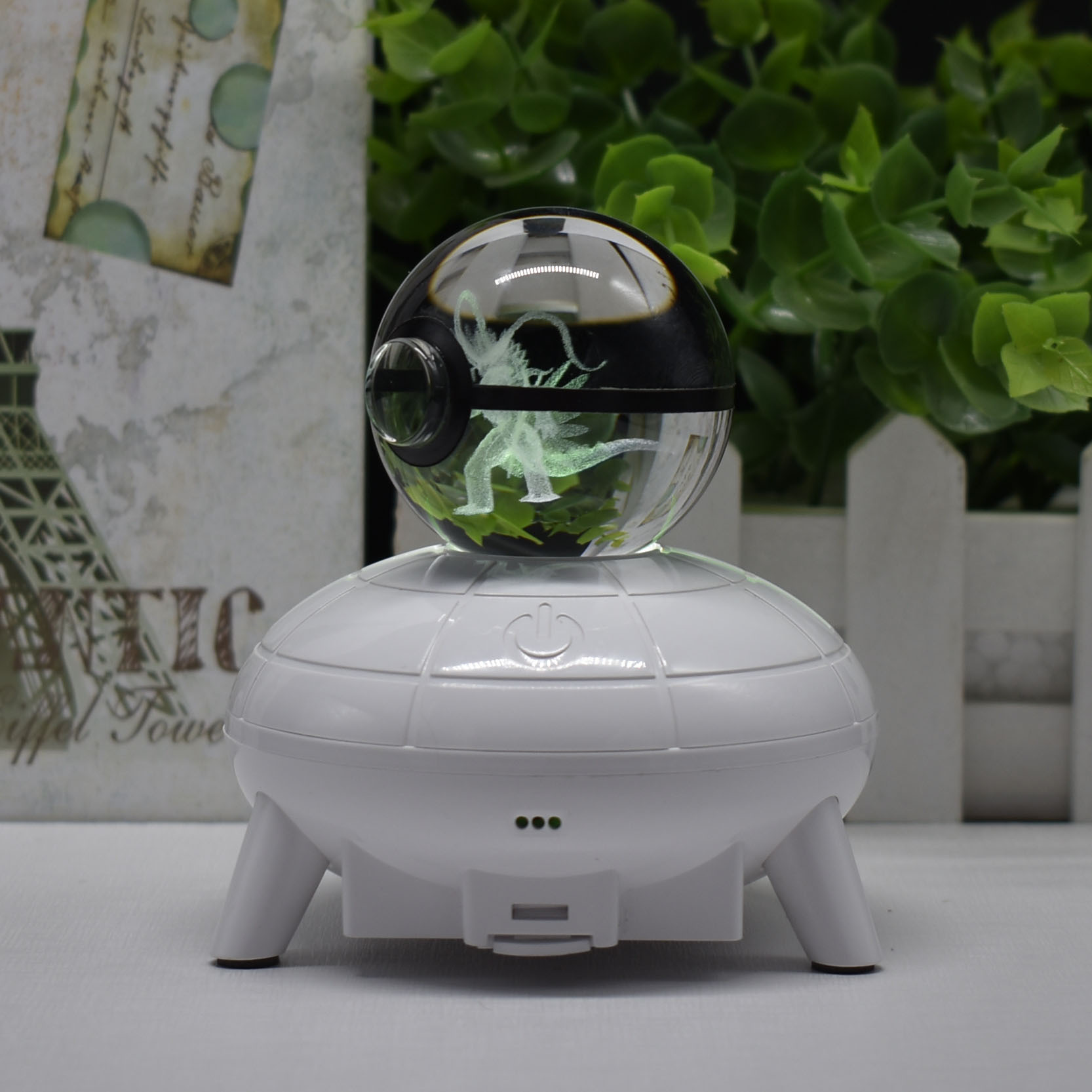 外贸Pokemon精灵宝贝Koraidon故勒顿K9水晶球UFO3D小夜灯多彩底座详情14