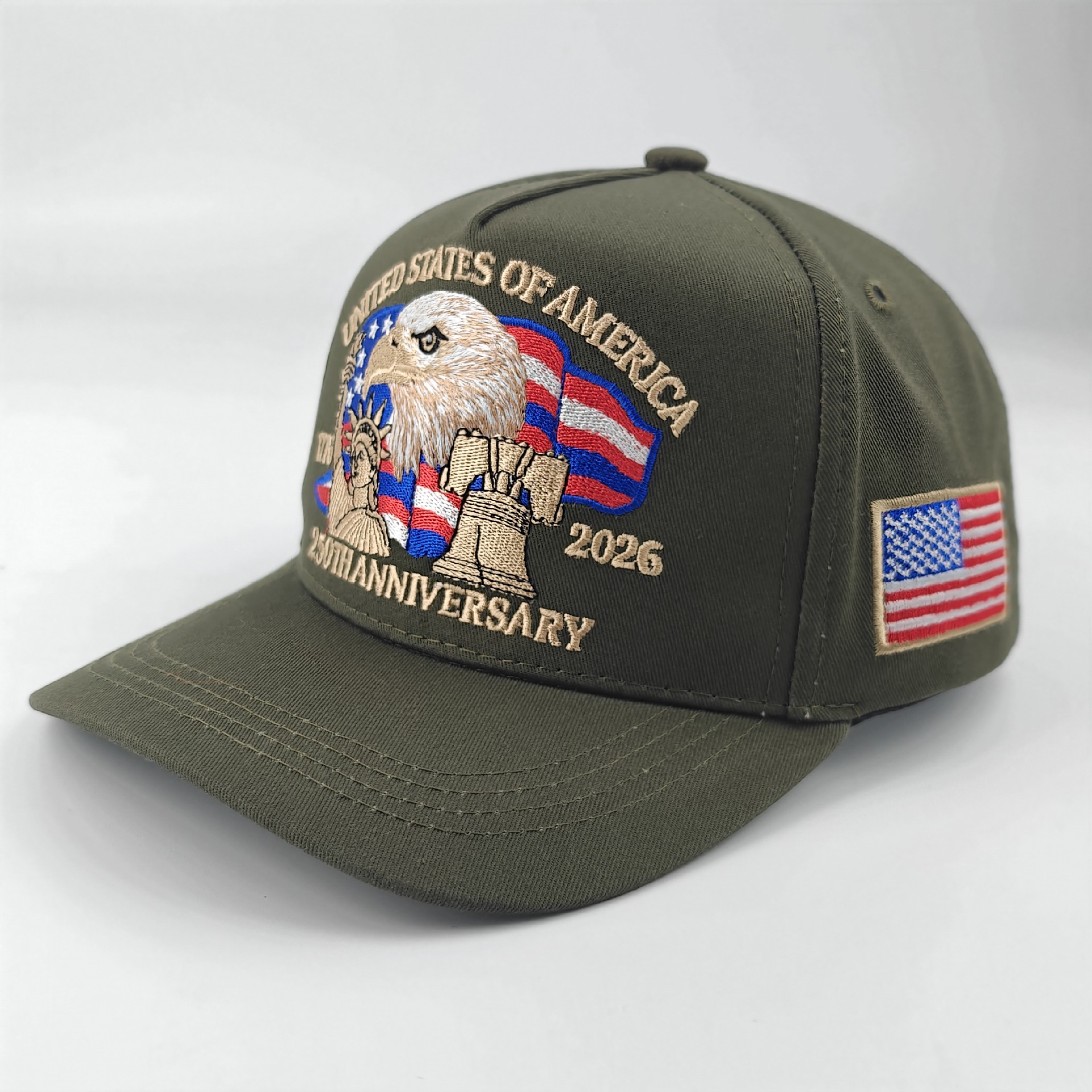 New in-stock American 250th anniversary commemorative baseball cap, three-dimensional embroidered commemorative cap, cross-border headband baseball cap pic 20