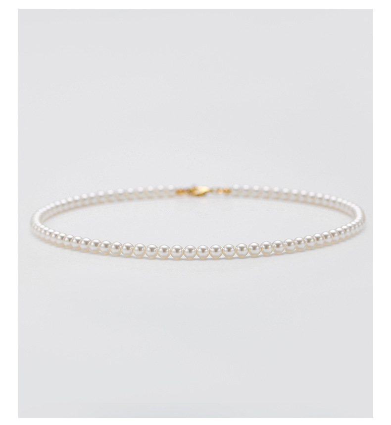 fever珍珠项链同款正圆高级感简约复古锁骨链气质小香风韩版项链详情16