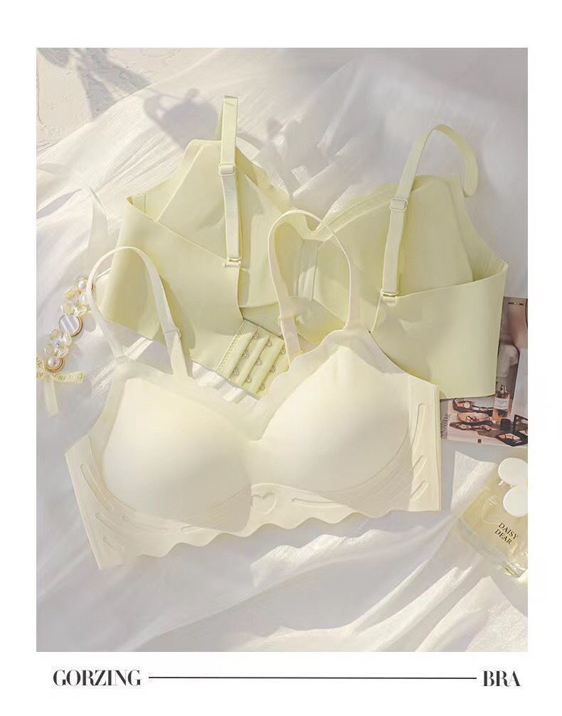 无痕内衣女无钢圈一体式美背聚拢文胸少女内衣收副乳文胸夏季显小详情11