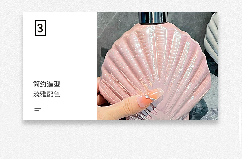陶瓷按压瓶卫生间浴室洗发水沐浴露分装瓶子创意轻奢洗手液乳液瓶详情10