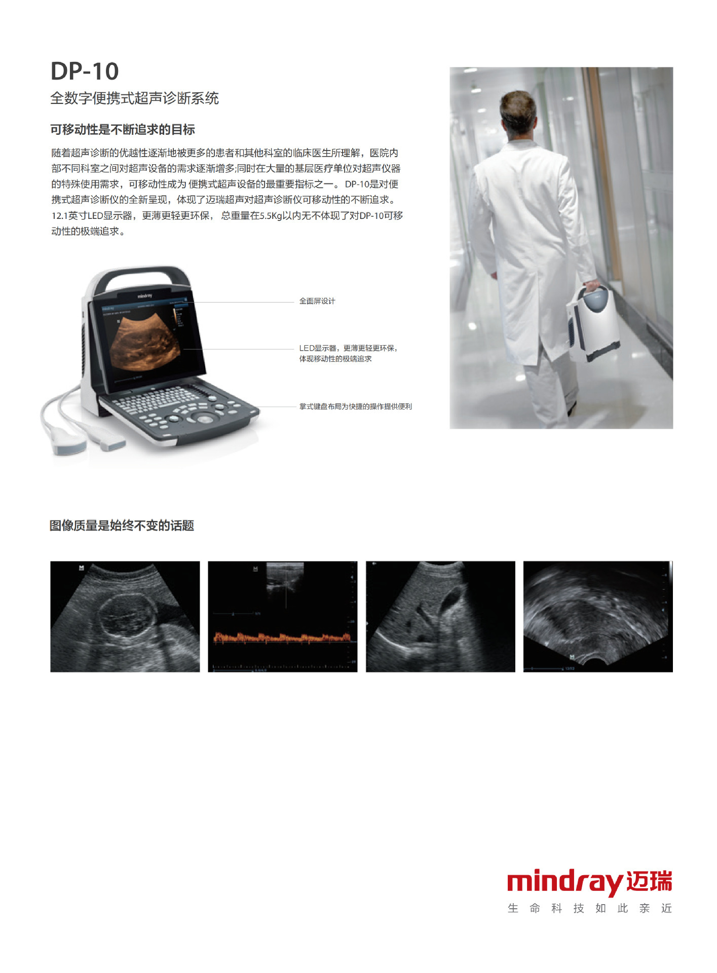 邁瑞醫(yī)用B超機DP-10全數(shù)字便捷式黑白超聲診斷系統(tǒng)搭配腹部探頭詳情7