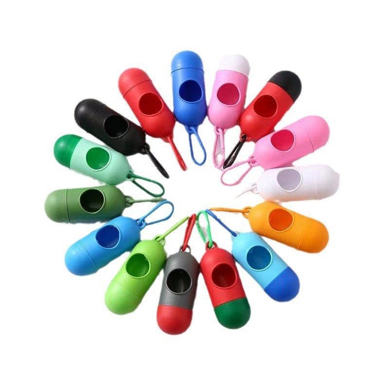 宠物垃圾袋分配器便携式胶囊药丸拾便器狗狗宠物清洁用品垃圾盒详情5