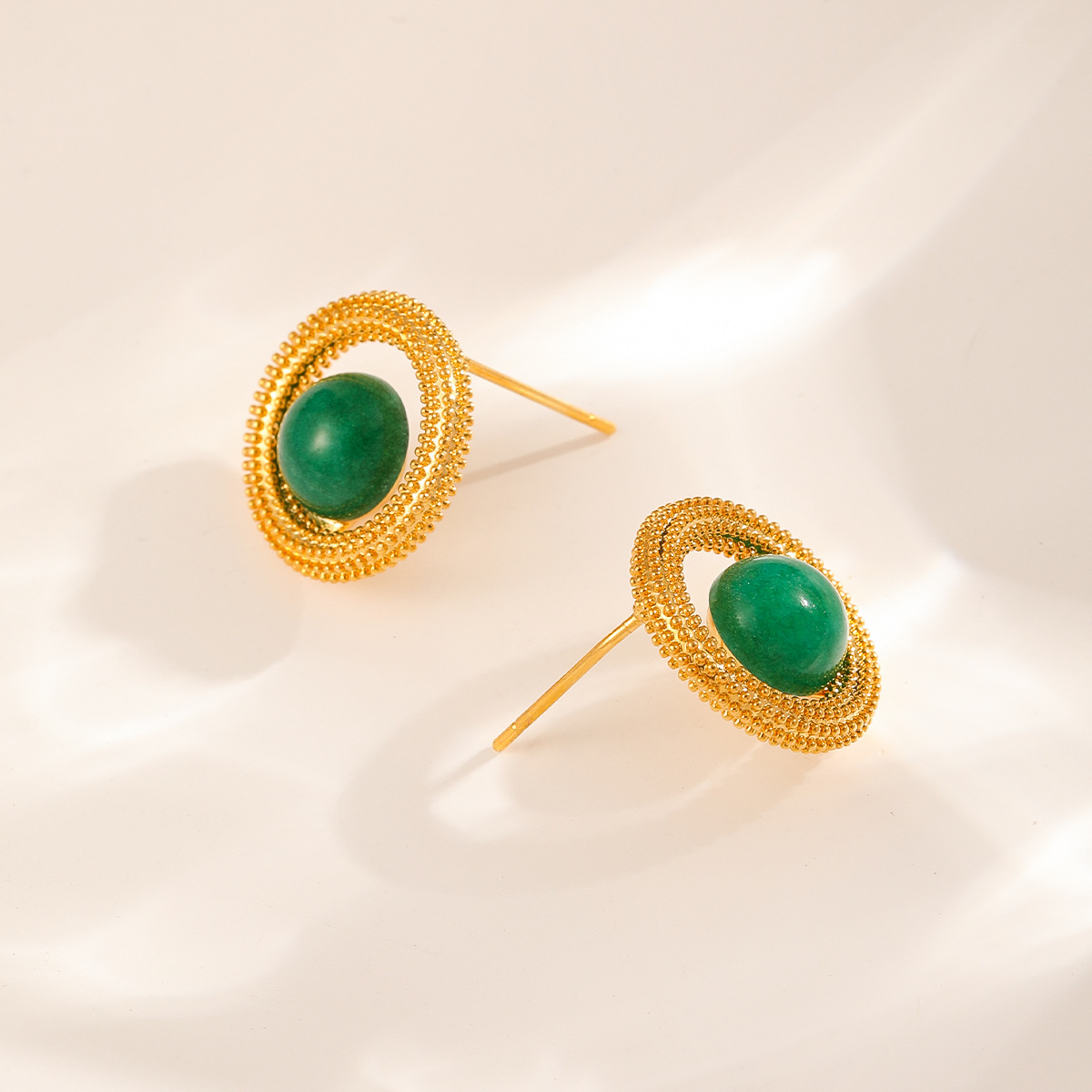 复古气质通勤款珍珠耳钉女士独特漂亮轻奢气质高级感耳环金色耳饰详情10