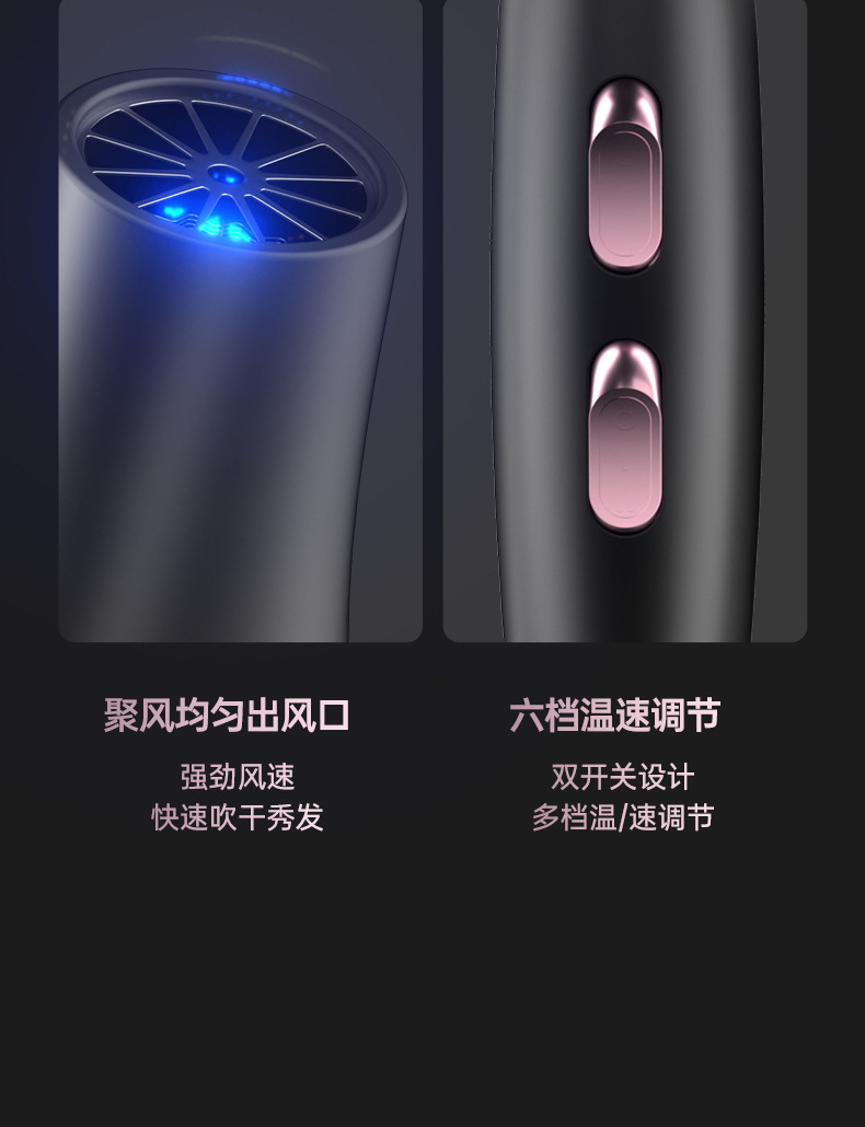 电吹风机家用蓝光冷热风大功率宿舍学生发型师专用跨境电商吹风筒详情28