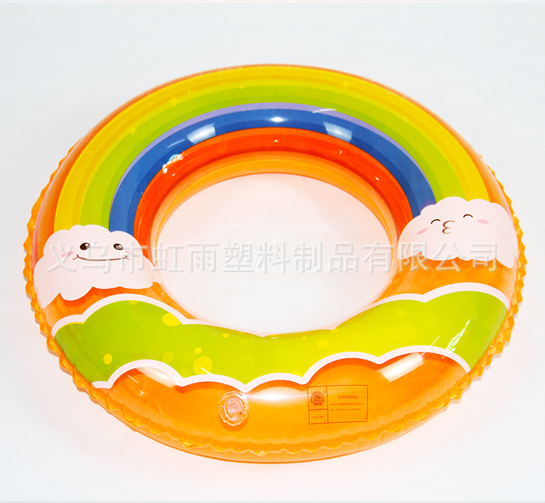虹雨新品儿童充气游泳圈可爱卡通云朵游泳圈PVC救生圈腋下圈批发详情6