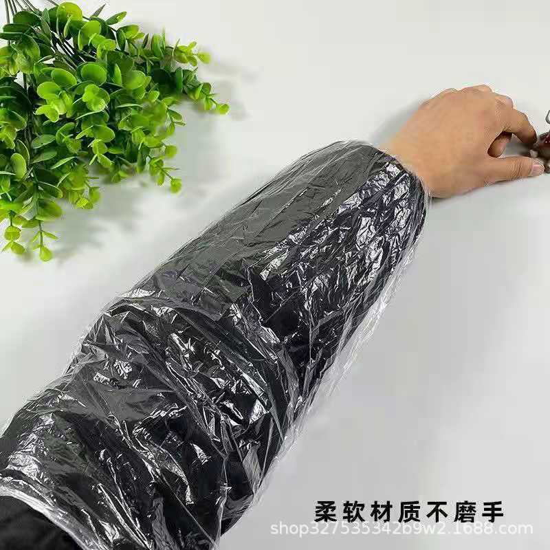 食品级加厚加长一次性袖套防水防油pe男女袖头袖筒一次性护袖套袖详情12