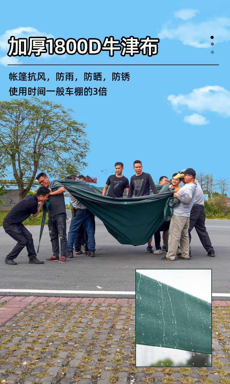 现货网红集市活动帐篷户外广告遮阳棚夜市摆摊雨棚家用防雨停车棚详情25