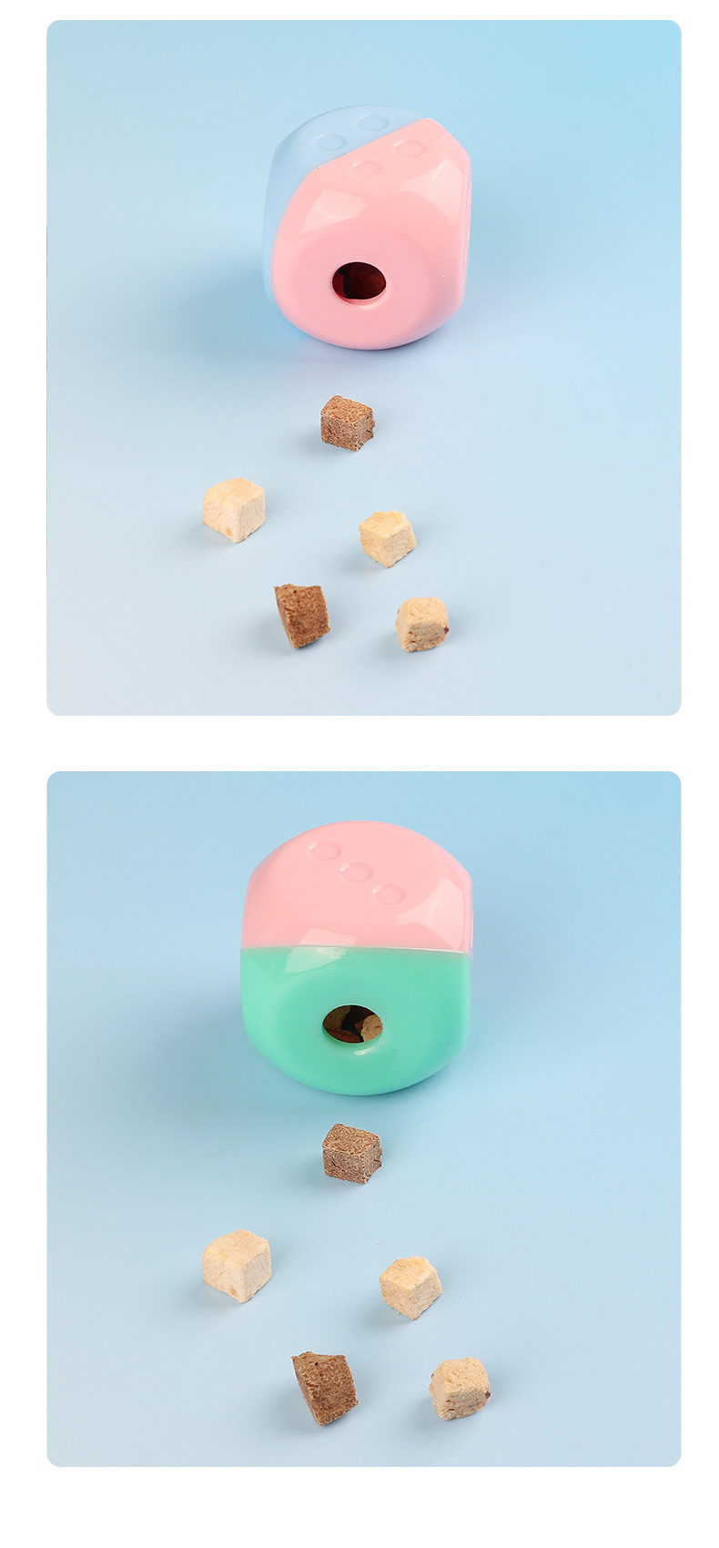 Influencedor nuevo producto pet drene food ball cross border dog bola de molar molde dados mordedura de molar pegamento juguetes fabricantes al por mayor pic 11