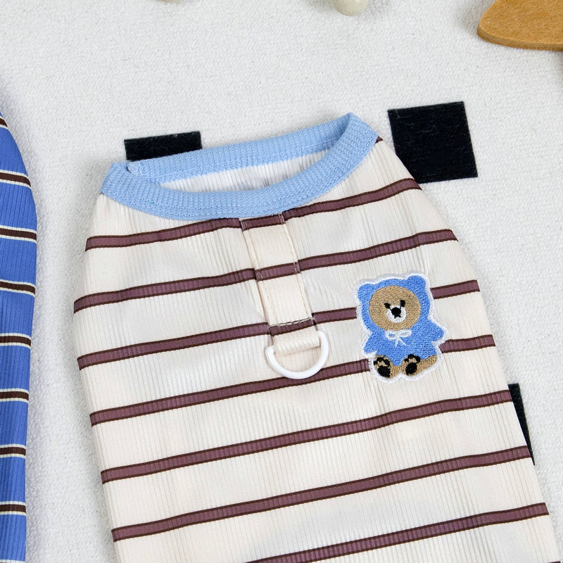 Spring and summer pet clothing: Thin little puppy clothes for cats, small dogs, Teddy puppies, Bichon Frise 2025, Baker vests pic 9