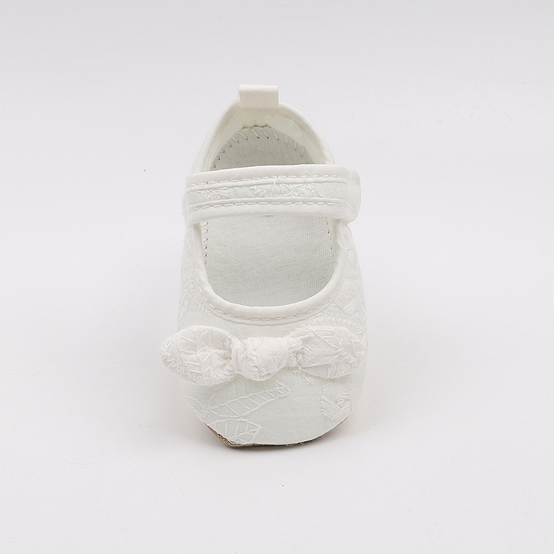 春秋婴儿宝宝蕾丝公主鞋0-1岁学步彩棉新生儿百天周岁布鞋不掉鞋详情12