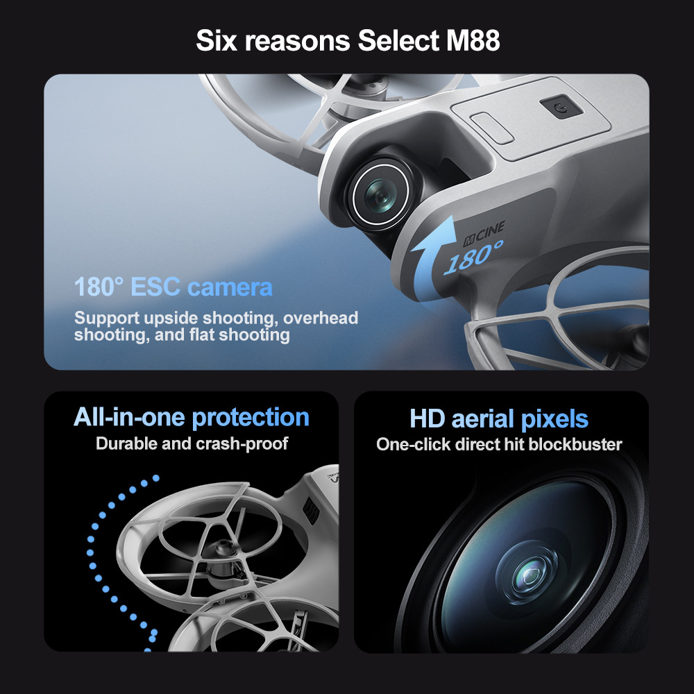 跨境M88无刷航拍无人机光流定位遥控飞机外贸四轴飞行器玩具drone详情29