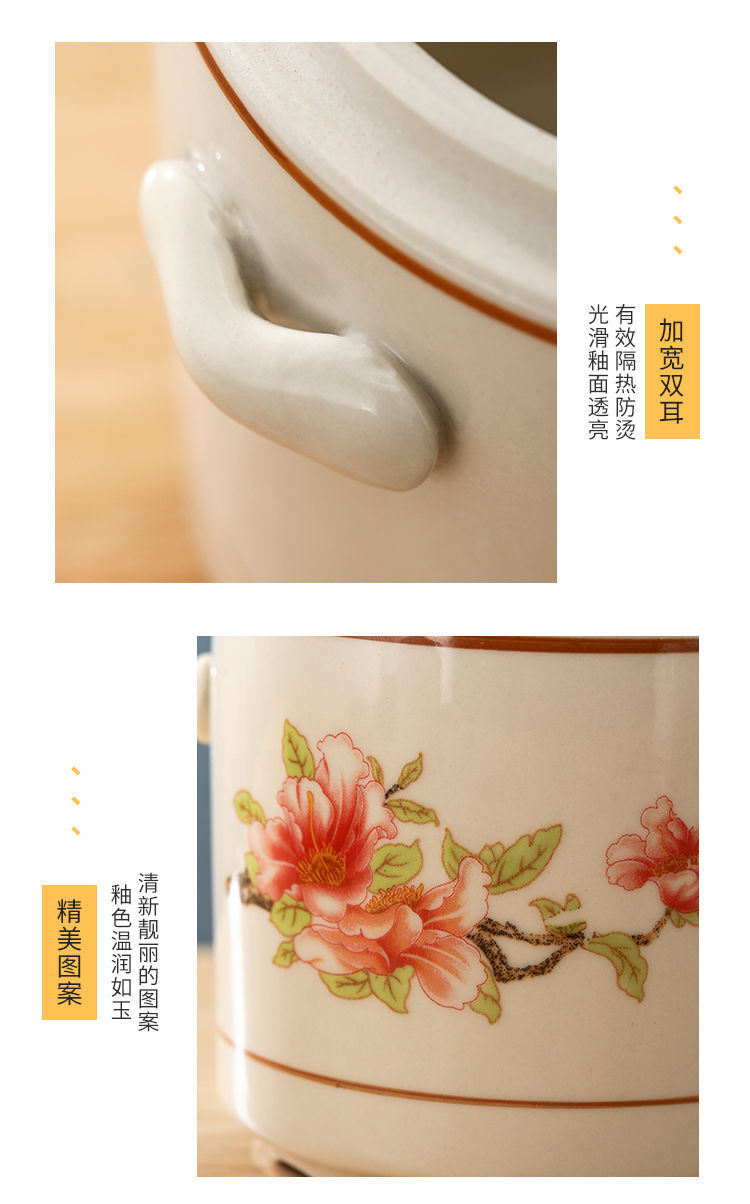 Large-capacity dedicated single-person soup pot with lid, double-ear household soup pot, double-lid kitchen commercial soup pot pic 6