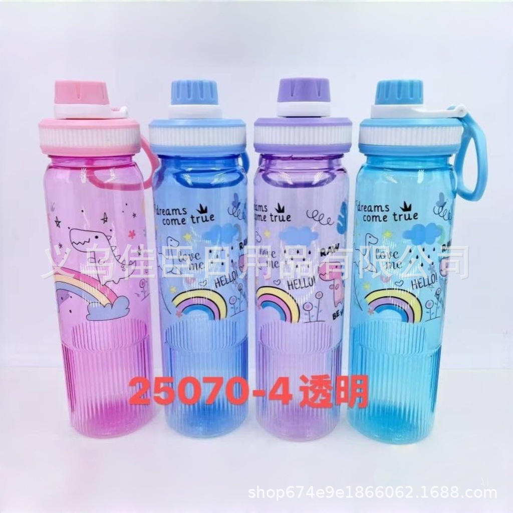 A new large-capacity portable sealed plastic direct drinking cup for outdoor sports, boys, girls and children, with a high level of appearance pic 5