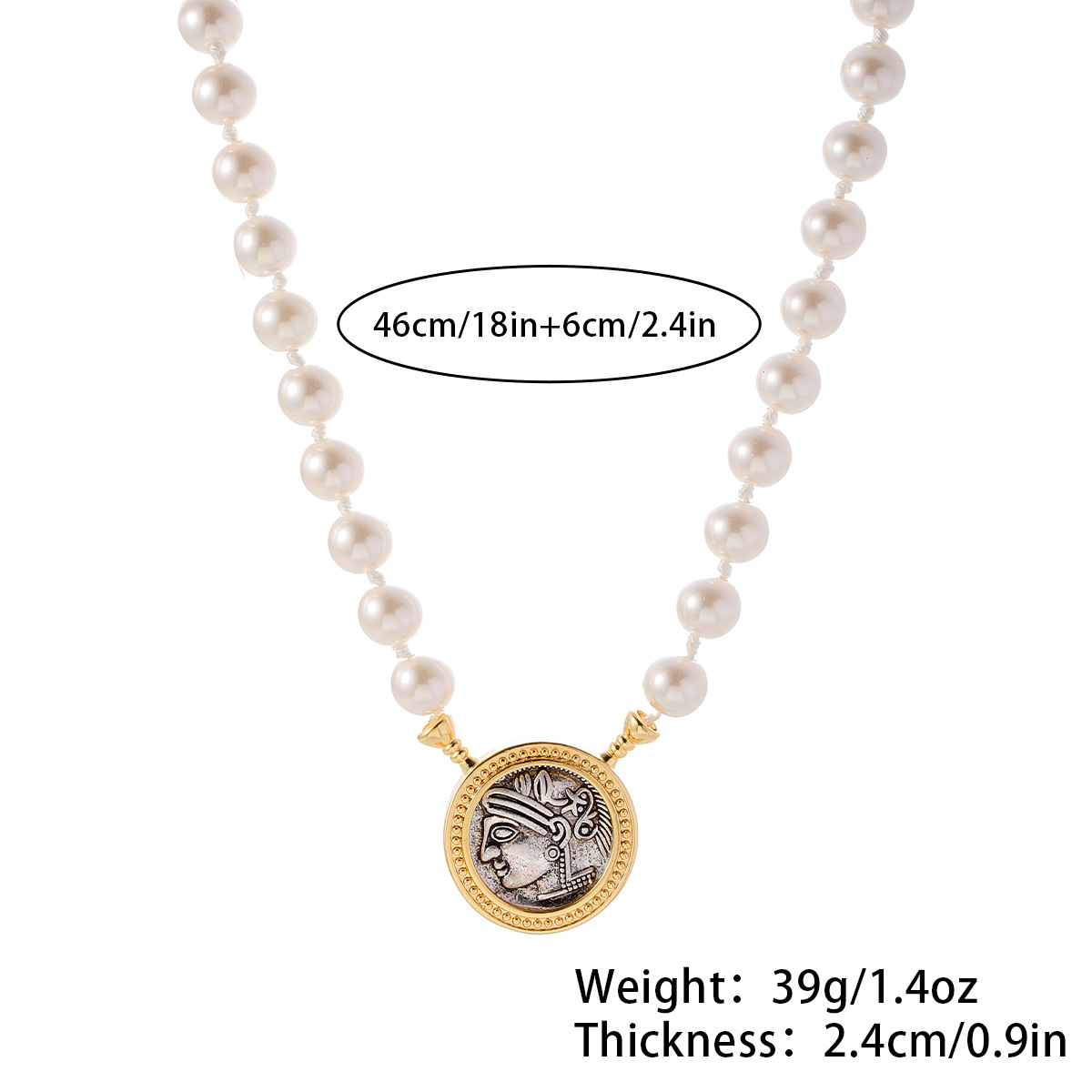 Nasha Glass pearl sweater Chain is a fashionable and versatile, light luxury and high-end commuting accessory necklace for women in autumn and winter pic 2