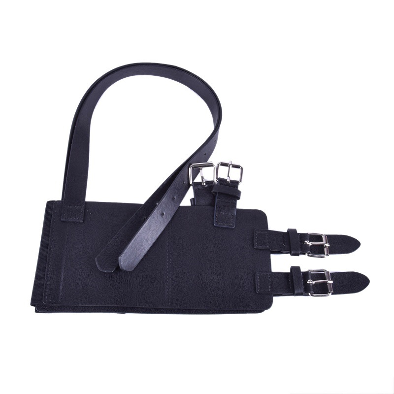 跨境欧美街拍时尚女士腰封朋克风宽背带百搭时尚肩带欧美束腰腰封详情6