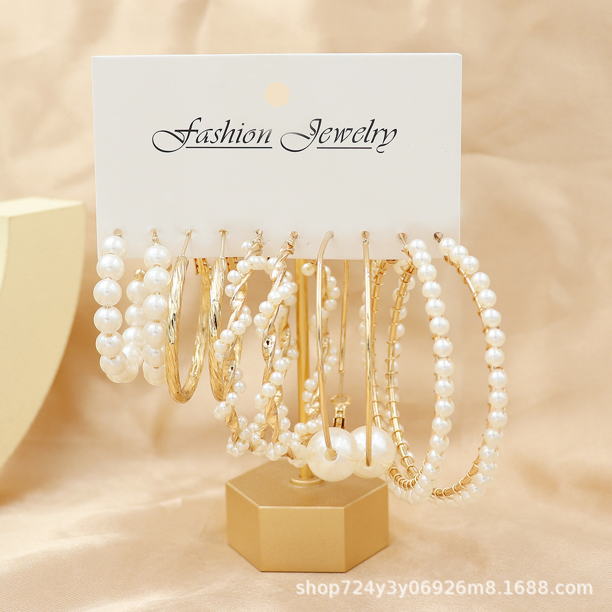 欧美跨境热卖新款简约个性ins风耳环套装气质百搭卡装耳饰批发详情13