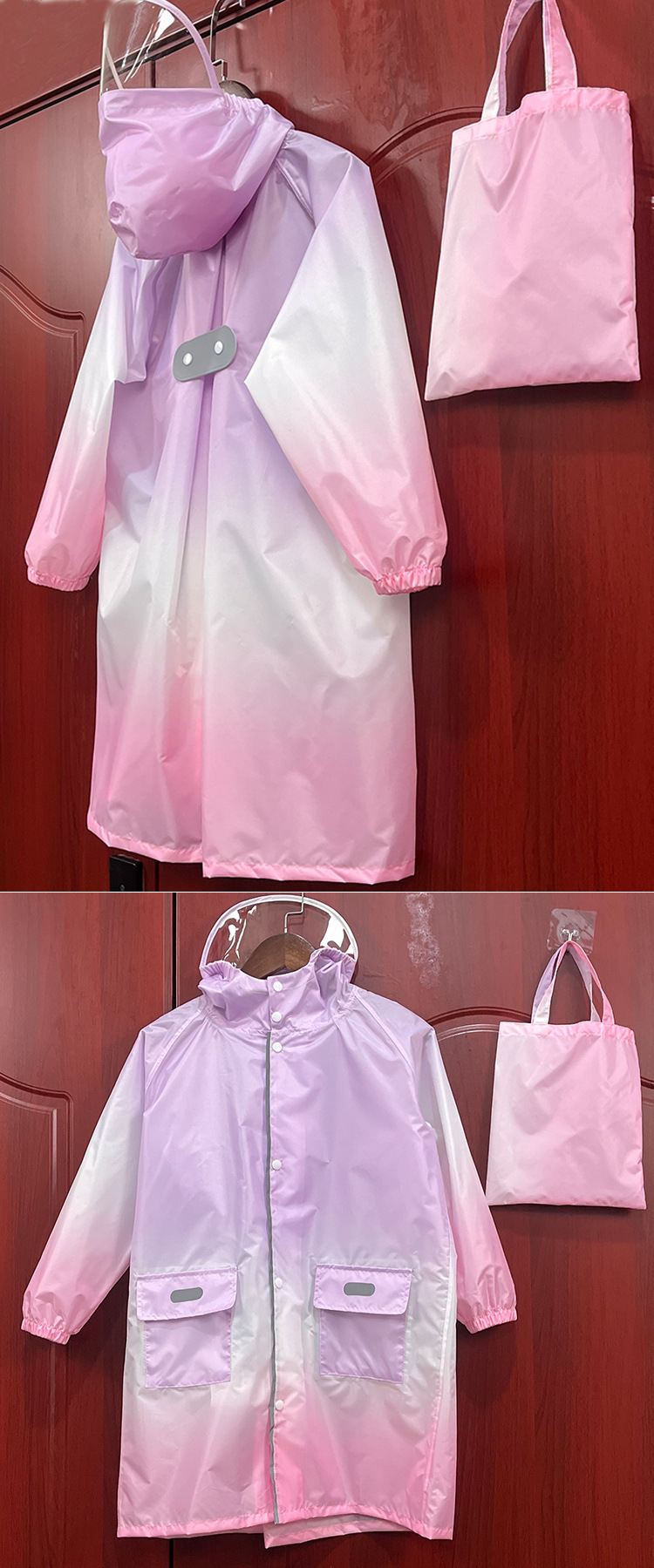 儿童雨衣2024新款轻薄透气男童女童中大童幼儿园宝宝雨披轻便款详情6