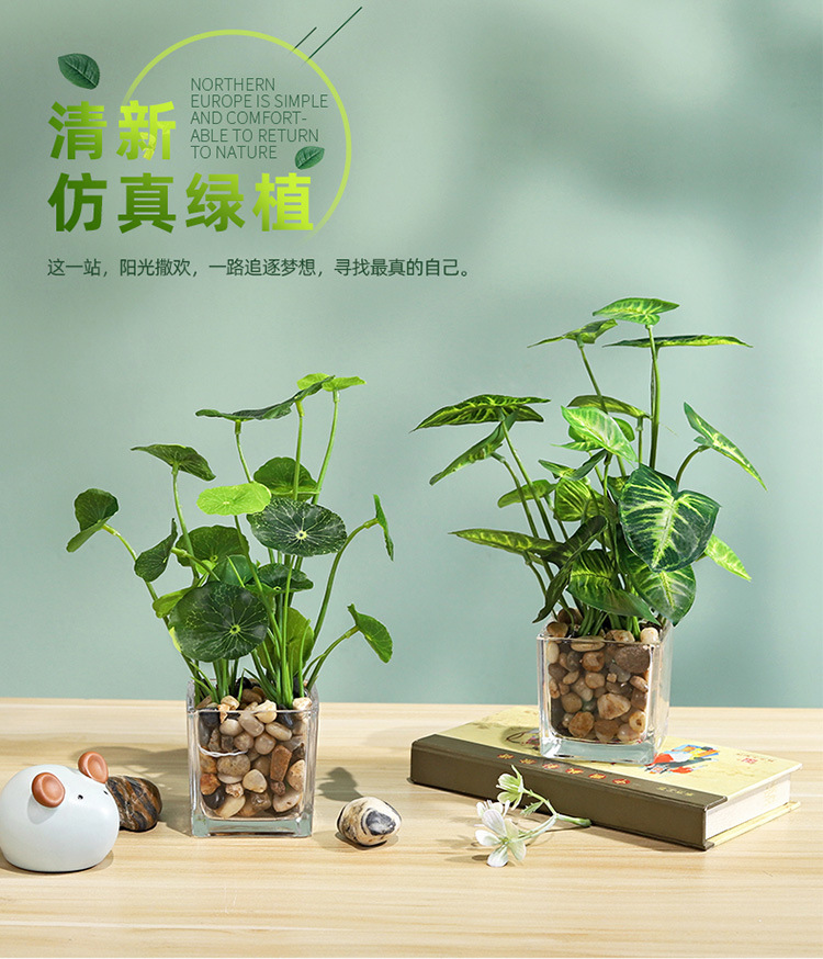 北欧ins假花绿植盆栽摆件家居客厅室内装饰迷你植物盆景详情10