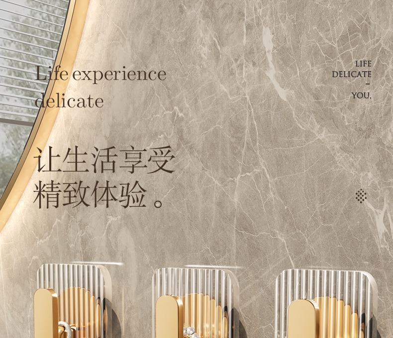 Light luxury, hole-free transparent hook, strong adhesive hanger, wall-mounted, bedroom door behind clothes, no trace hook pic 1
