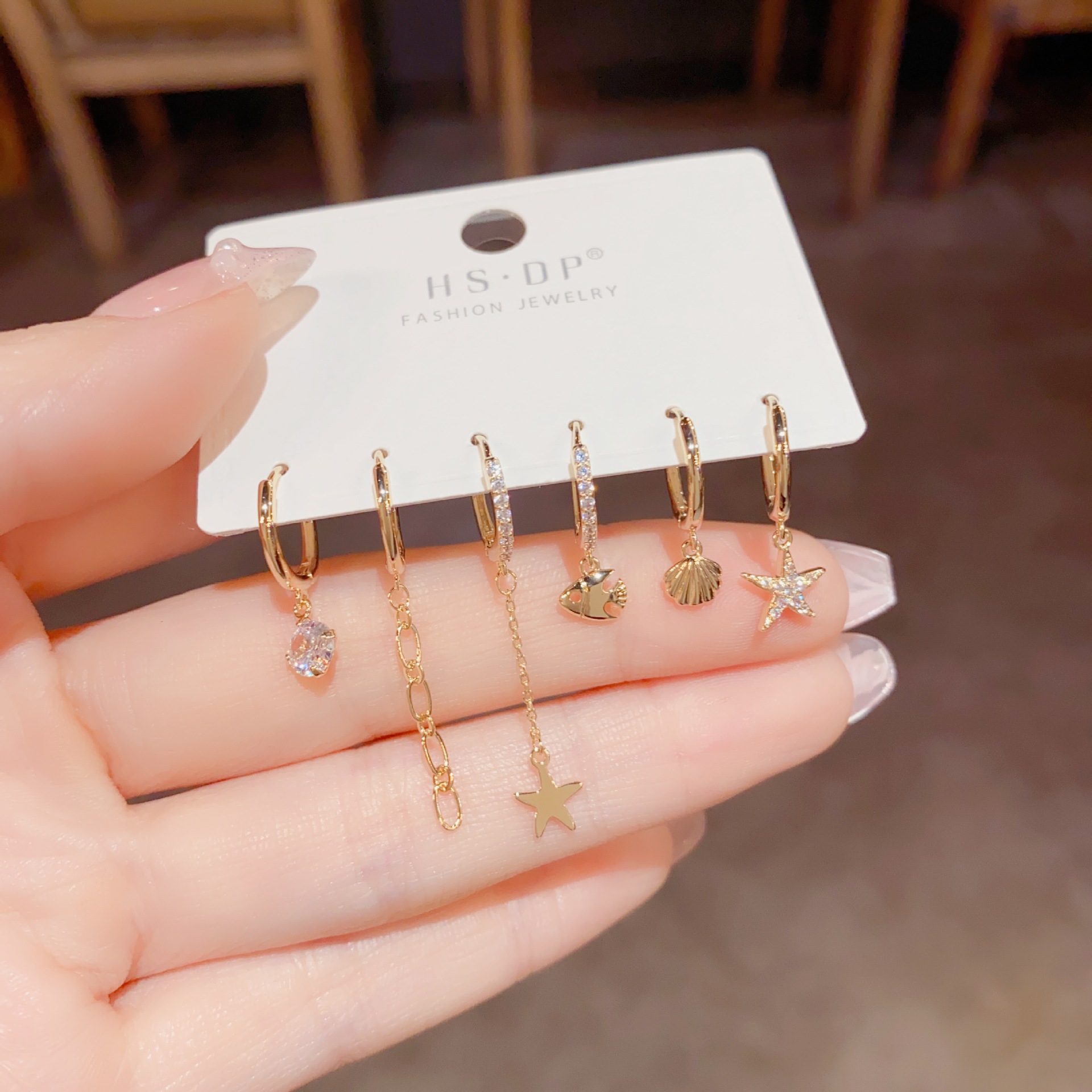 韩式ins森系时尚圈圈耳扣组合套装耳环百搭气质个性潮流网红耳饰详情23