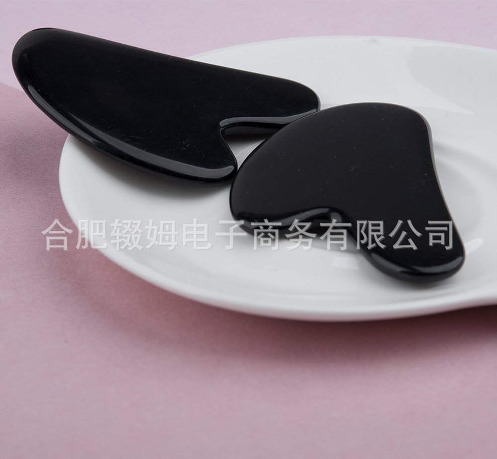 粉晶刮痧板心形刮痧按摩器美容面部脸部天然玉石手指粉水晶刮痧片详情26