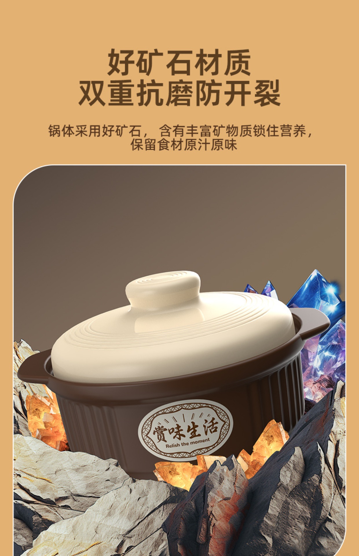 Household clay pot gas stove high-temperature resistant soup and meat stew pot 煲仔饭 porridge new style ceramic pot pic 6