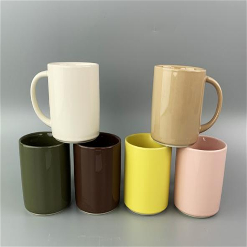 现货高颜值设计感渐变手捏纹杯子女生咖啡杯家用喝水杯情侣漱口杯详情6