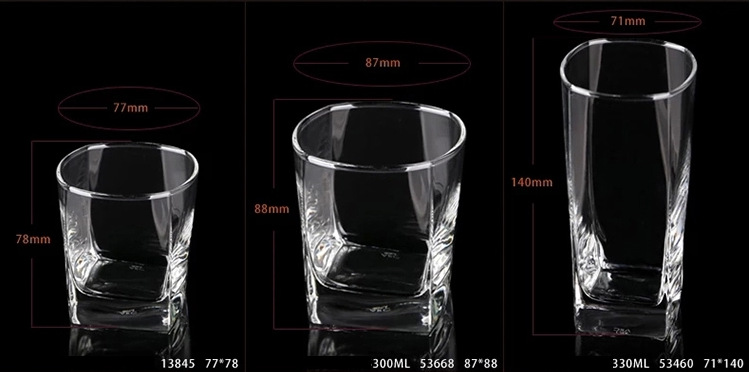 Whisky glass cups, bar spirits cups, household white spirit cups, transparent beer mugs, hotel juice cups, logos can be added pic 5