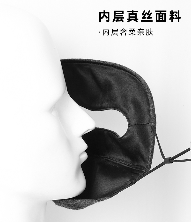 灰色女性模特防晒面纱面罩骑行面罩防晒面罩详情21