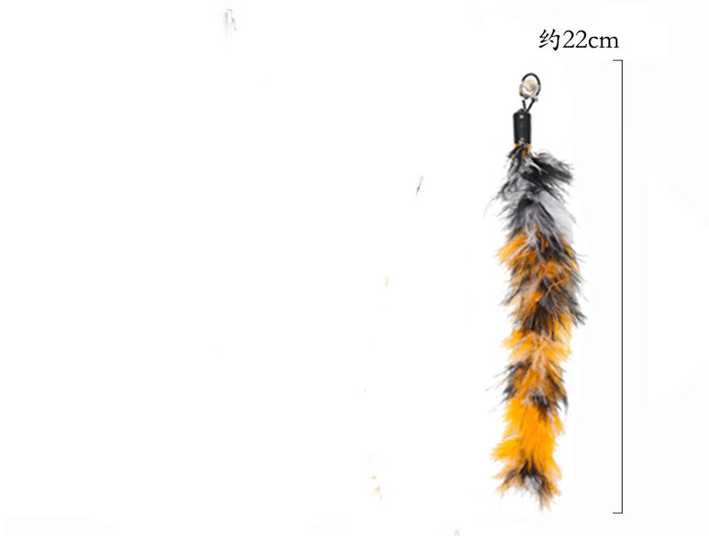 In-stock cross-border cat teasing stick set, Amazon pet toy set, feather replacement head cat toy set pic 6