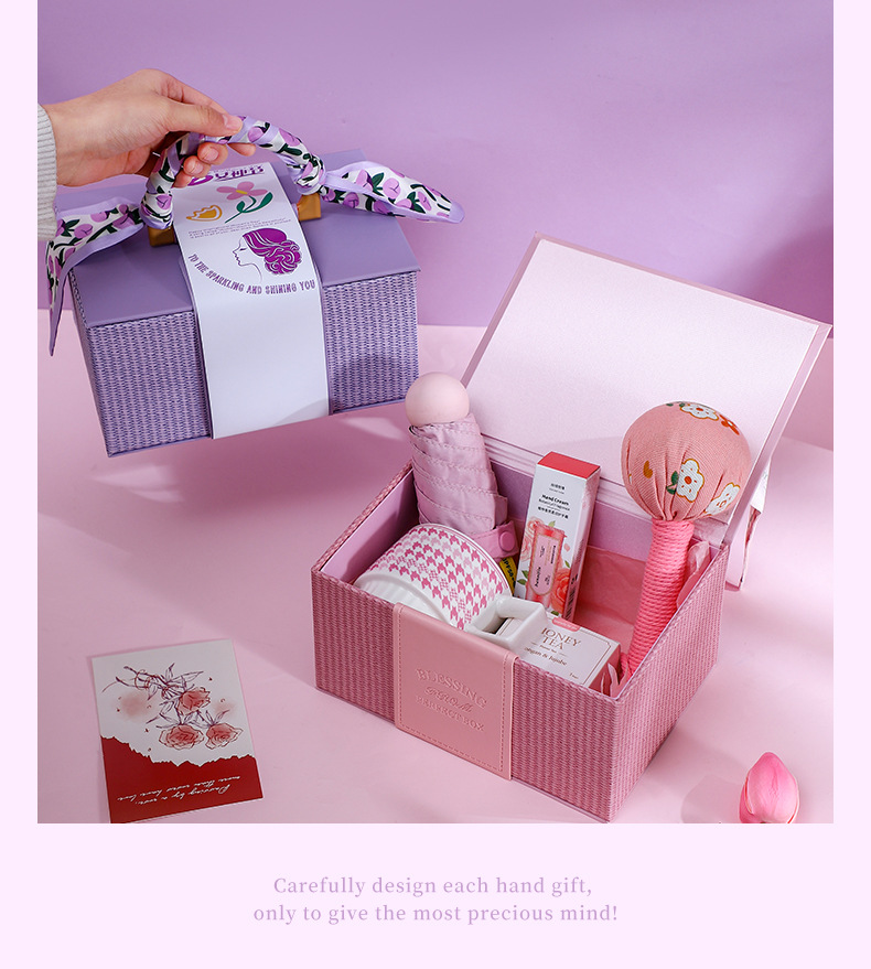 小红书同款高级感伴手礼皮质方盒七夕礼品女生生日礼物送闺蜜朋友详情9