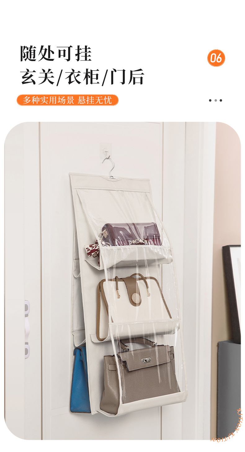 多功能挂袋收纳袋墙挂式衣柜整理神器家用储物袋防尘收纳架日用百货详情7