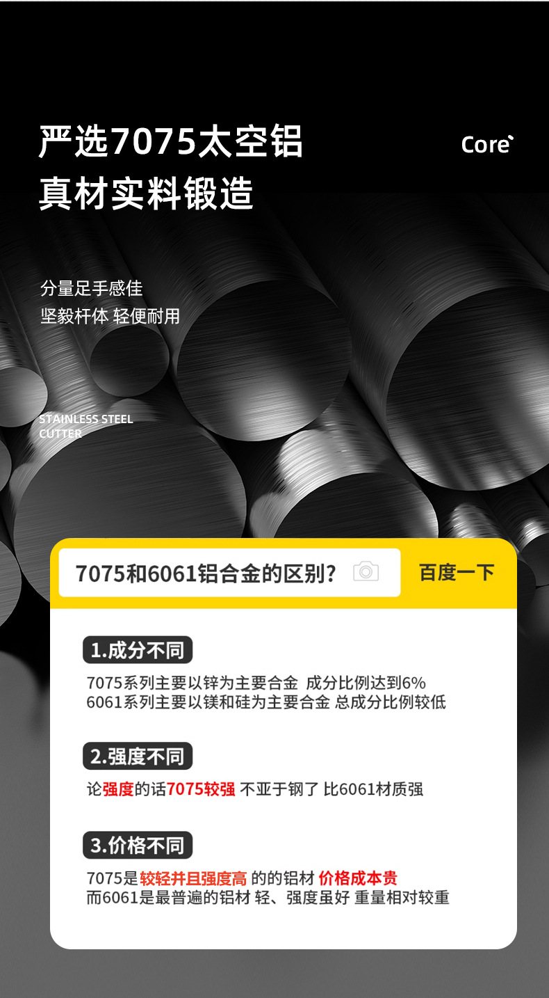 登山杖手杖专业户外折叠爬山杖碳素超轻伸缩徒步装备防滑拐棍滑雪详情7
