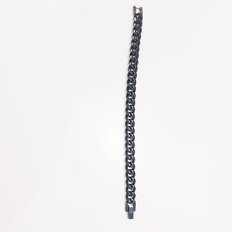 Titanium steel bracelet for men, Cuban light luxury jewelry, Instagram niche design for women, couple style, student trendy brand bracelet pic 14