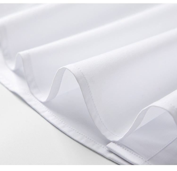 春季男士白衬衫免烫衬衣抗皱职业通勤长袖衬衫男刺绣LOGO商务正装详情13