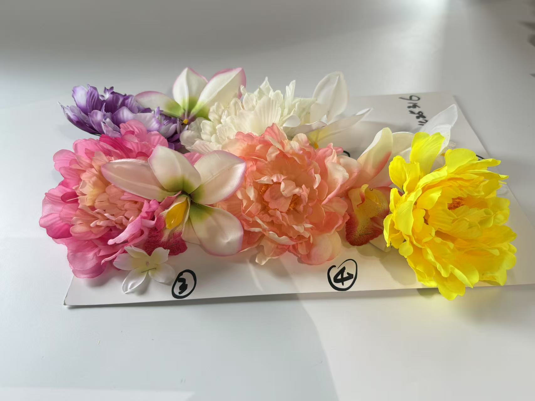 外贸跨境货源24头大把束仿真花玫瑰百合假花花束仿真花装饰摆件详情22