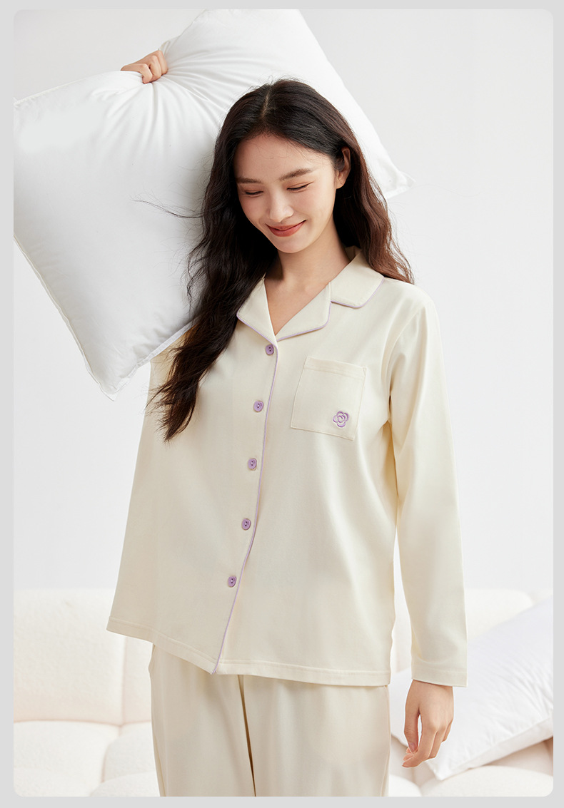 220克纯棉睡衣女秋冬季加厚磨毛保暖女士家居服长袖睡衣纯棉套装详情28