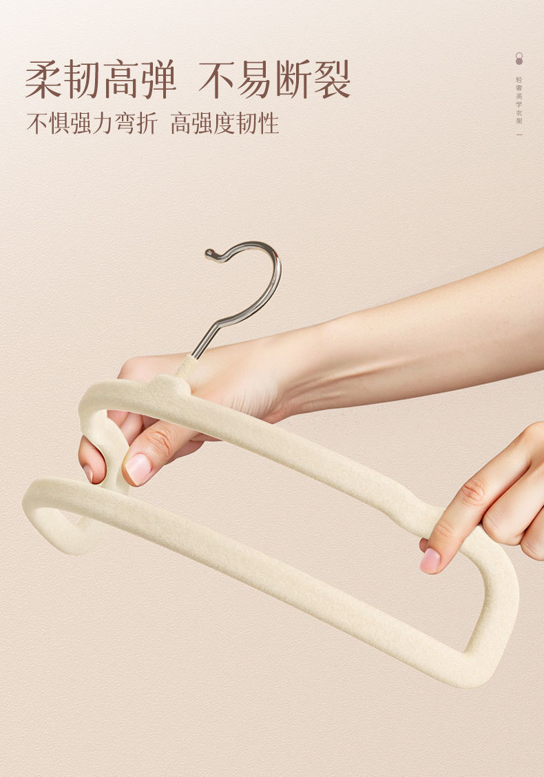 植绒裤架多功能换季挂裤子衣架家用无痕防滑省空间晾晒裤挂架神器 pic 4