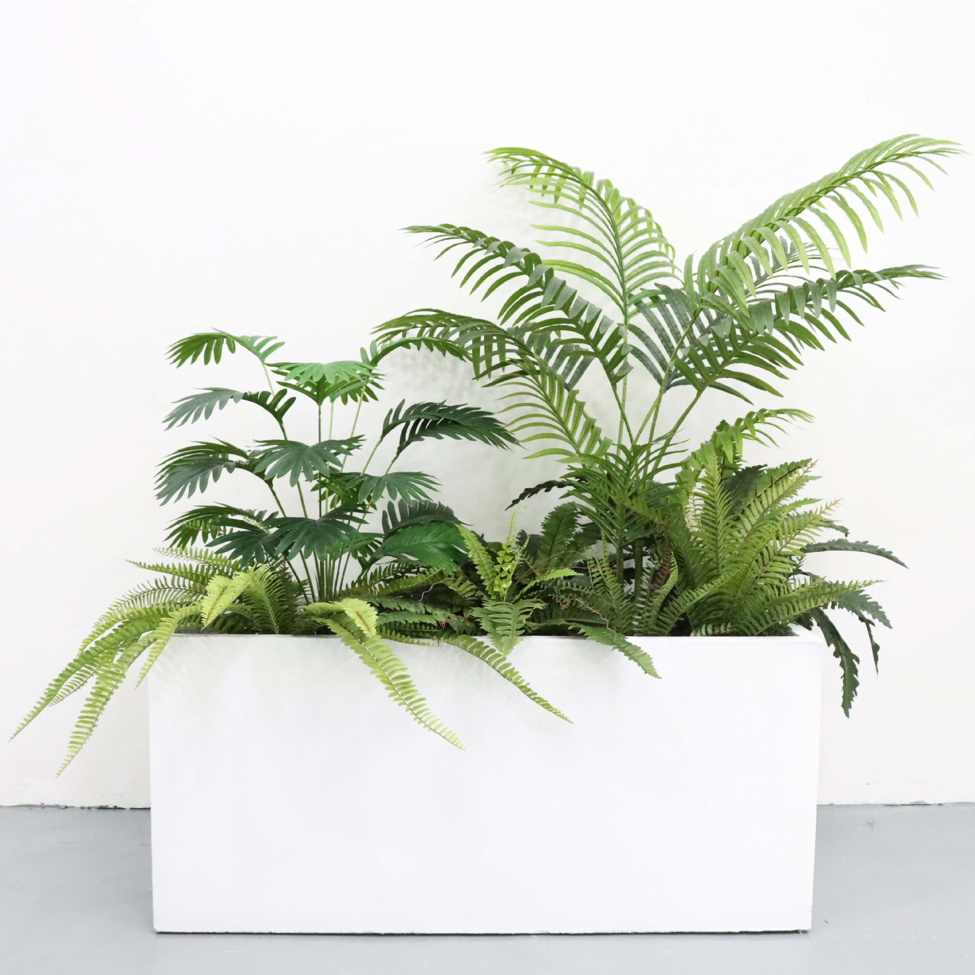 Artificial green plants, potted plants, artificial trees, landscape Spaces, plant landscaping, indoor staircase, corner decoration and matching pic 5