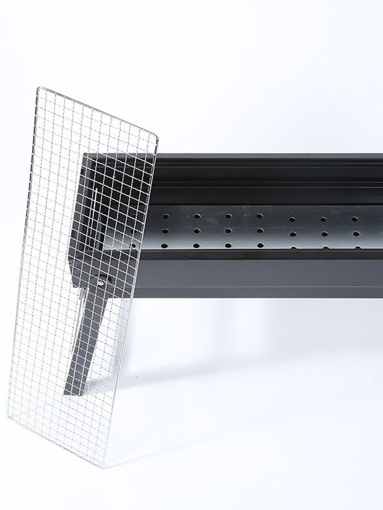 Outdoor charcoal barbecue grill, household charcoal indoor skewers, small grilled meat, commercial smokeless barbecue basin, pull-out barbecue rack pic 4