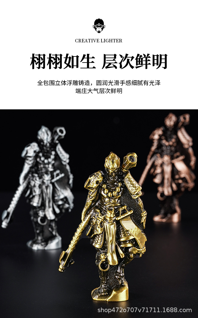Sand gold cross metal sculpture warrior image incense burner Delta incense burner pic 6