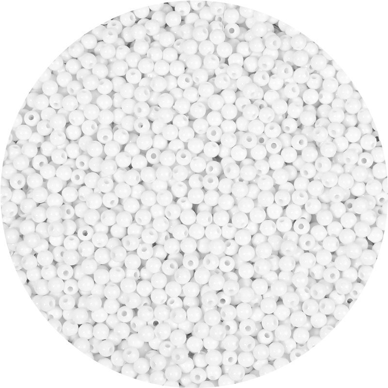 4mm亚克力塑料实色圆珠diy手工串珠手链首饰材料配件配饰散珠批发详情7