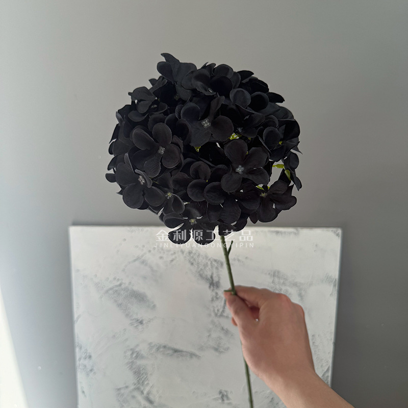 90片单支大绣球花棒棒糖绣球婚庆花排装饰挑高圆球仿真花详情19