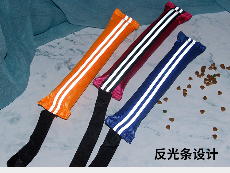 Factory direct sales of pet teething training, interactive biting dog plush toys, Oxford cloth reflective training sticks pic 3