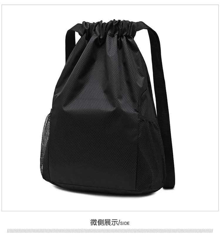 定LOGO束口袋双肩包男女2022新款背包大容量抽绳健身运动篮球包详情28