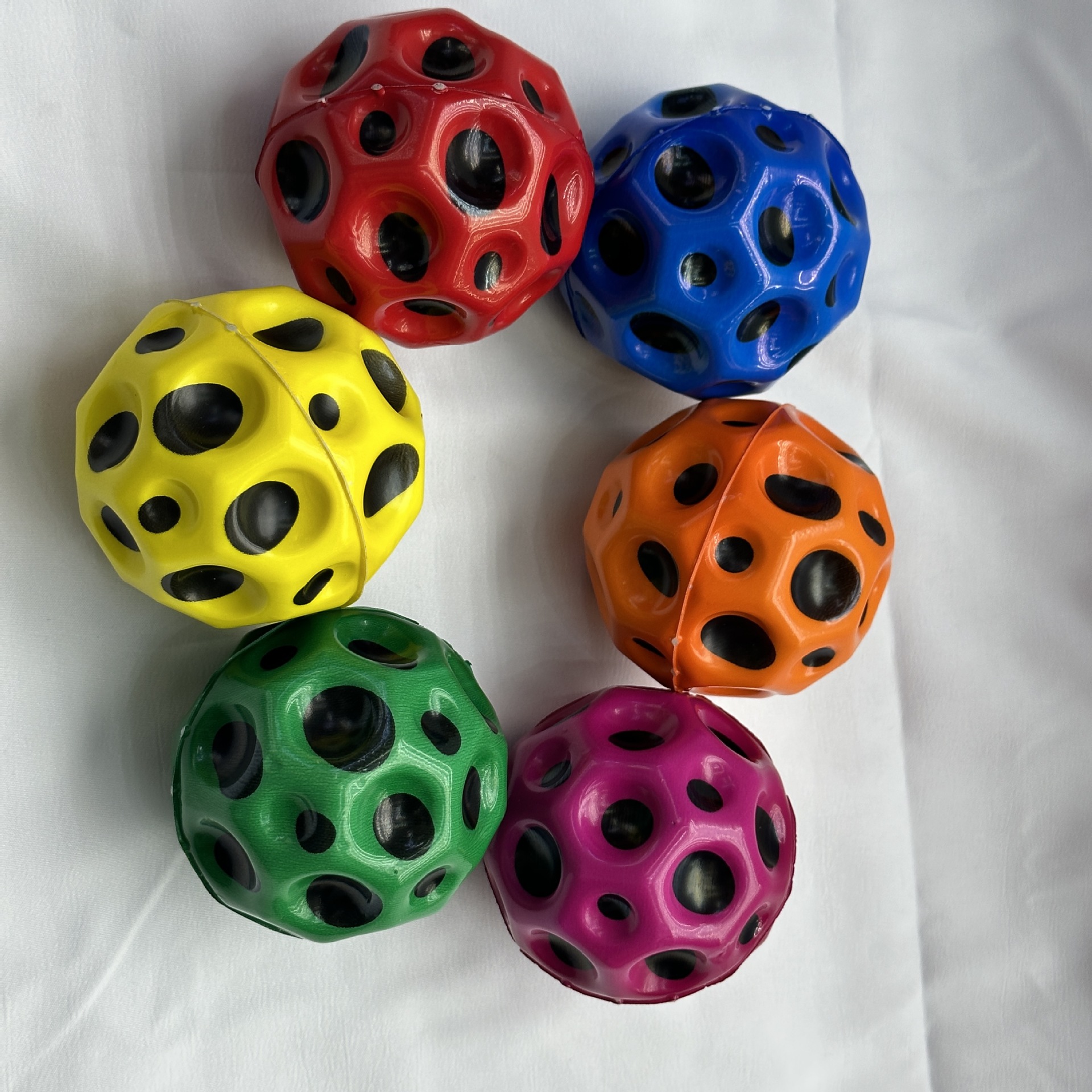 Amazon's best-selling 63mm bouncy ball, PU foam ball, high-elasticity moonstone ball throwing ball manufacturer wholesale pic 33
