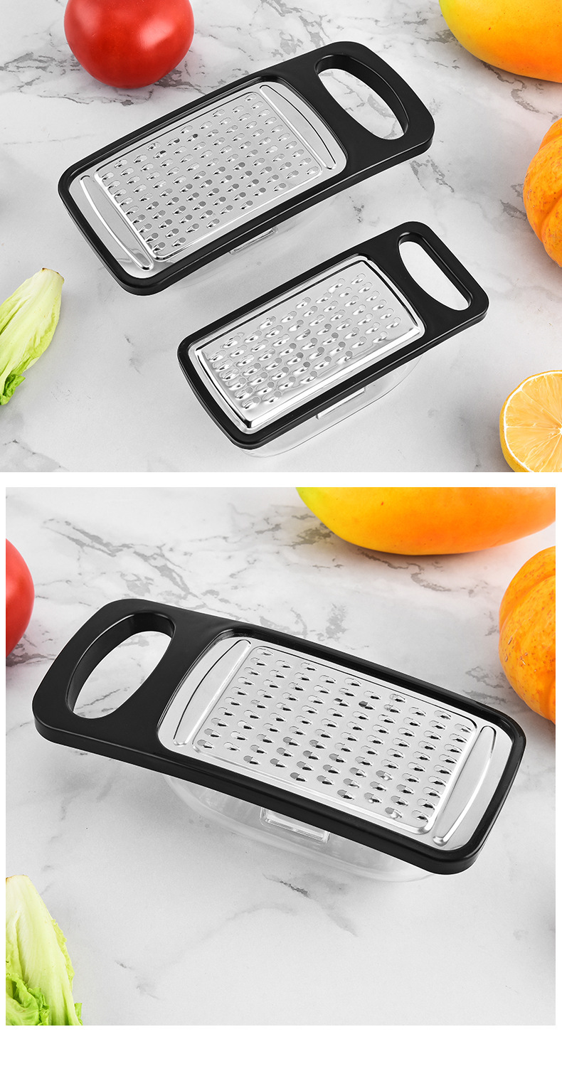 Factory wholesale stainless steel cheese grater, multi-functional box kitchen potato shreds, household ginger shreds pic 11
