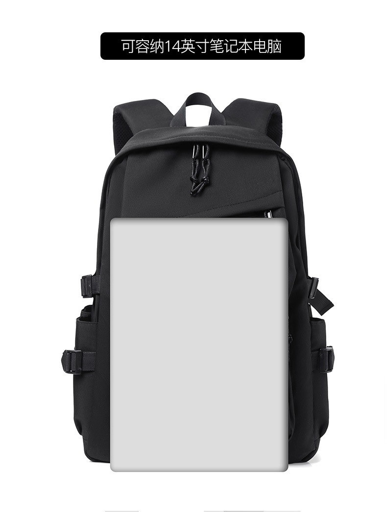 2025爆款双肩包跨境专供潮流背包简约礼品双肩包可印字厂家批发详情4